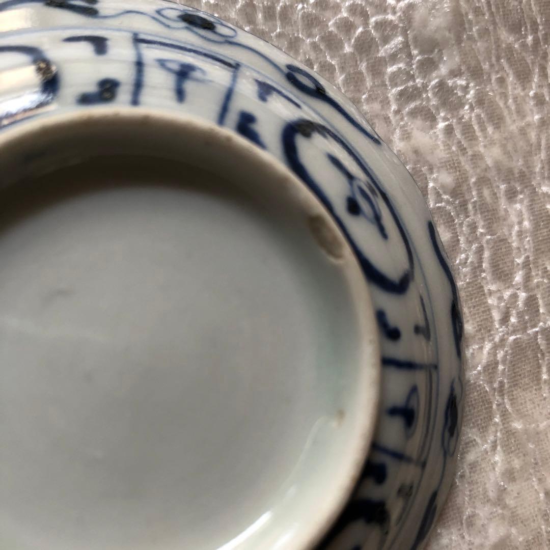 古伊万里 芙蓉手染付花鳥図手塩皿20枚　文化文政期