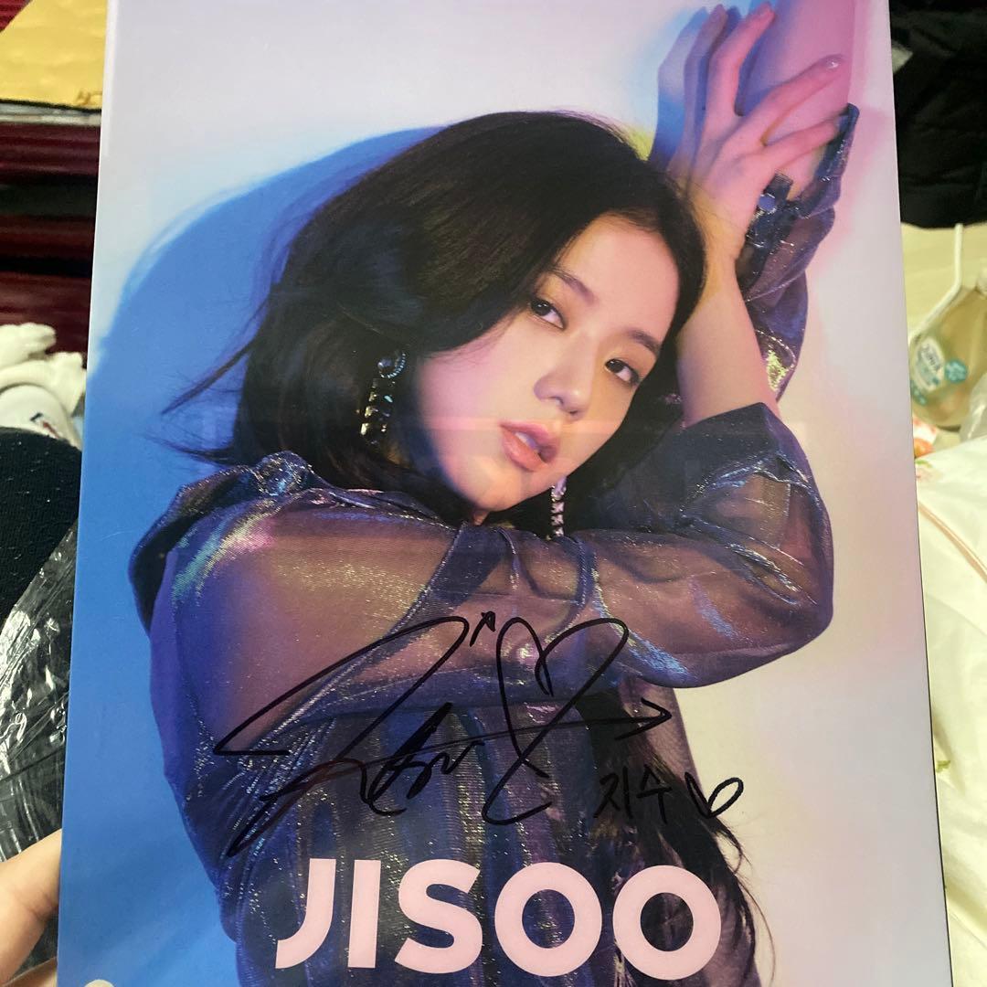 BLACKPINK ジス　JISOO サイン入りクリアファイル