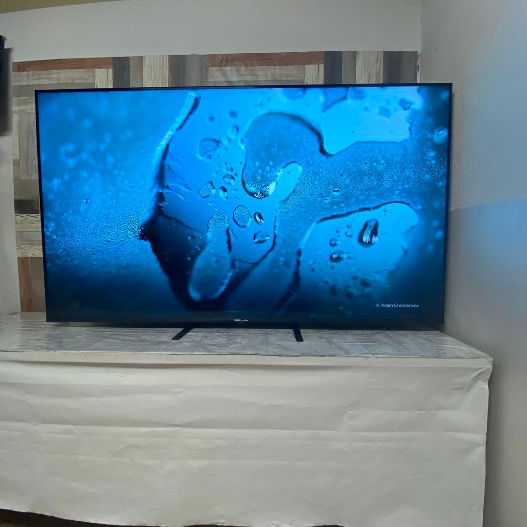 即日受渡❣️全国送料込 4年前購入DMM65インチ4K液晶ディスプレイスピーカー付