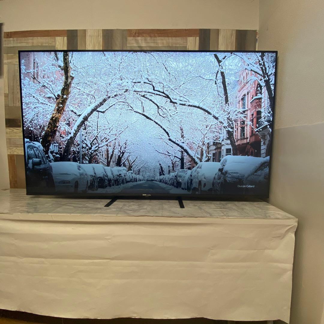 即日受渡❣️全国送料込 4年前購入DMM65インチ4K液晶ディスプレイスピーカー付