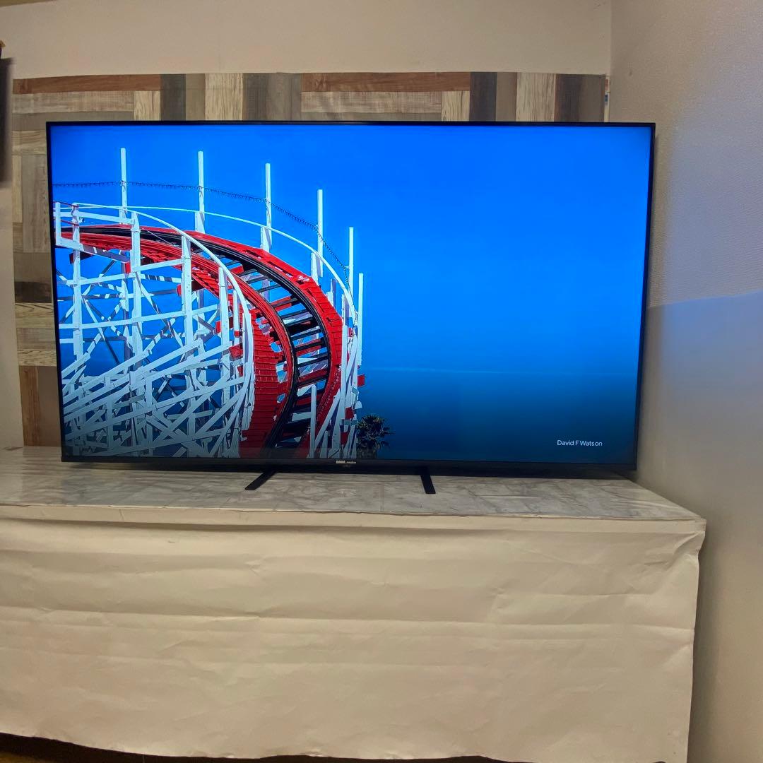 即日受渡❣️全国送料込 4年前購入DMM65インチ4K液晶ディスプレイスピーカー付