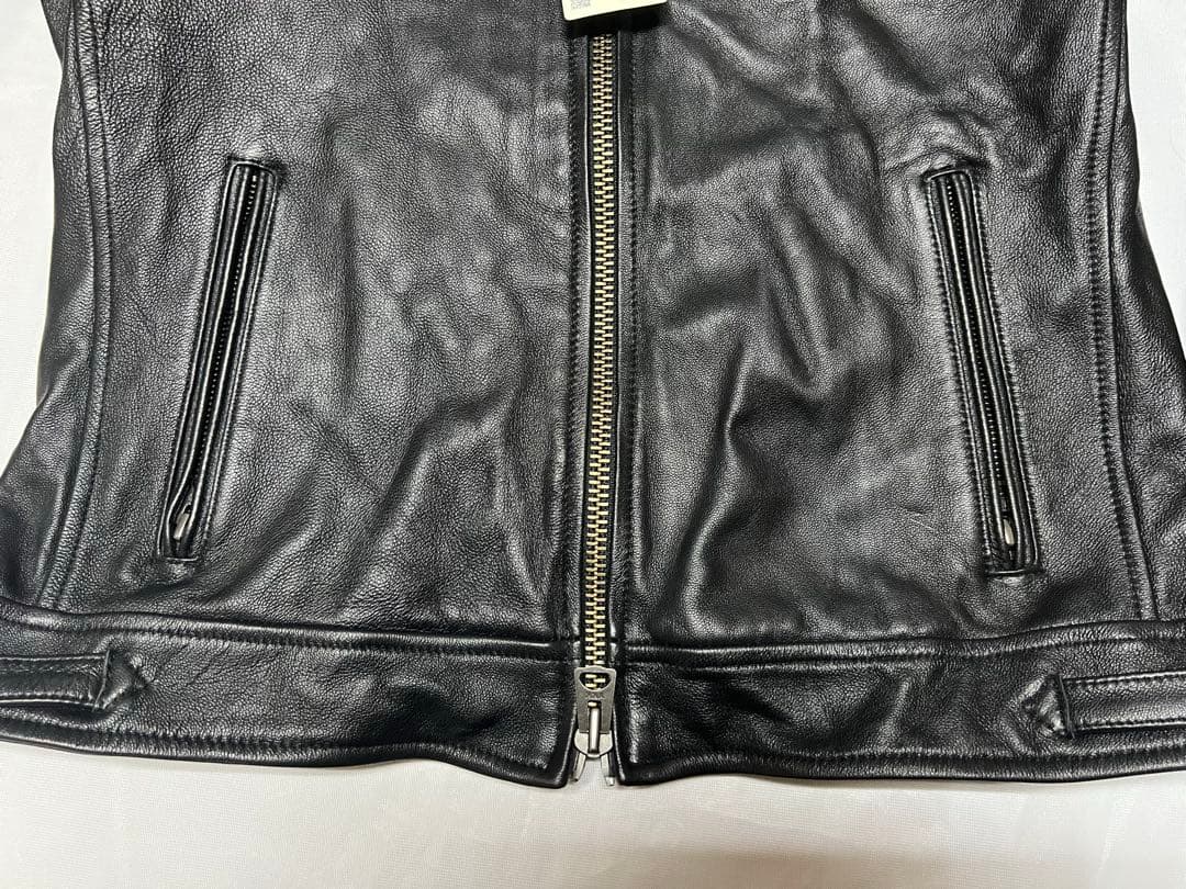 新品　BACK NUMBER ラムレザー シングルライダース Lサイズ