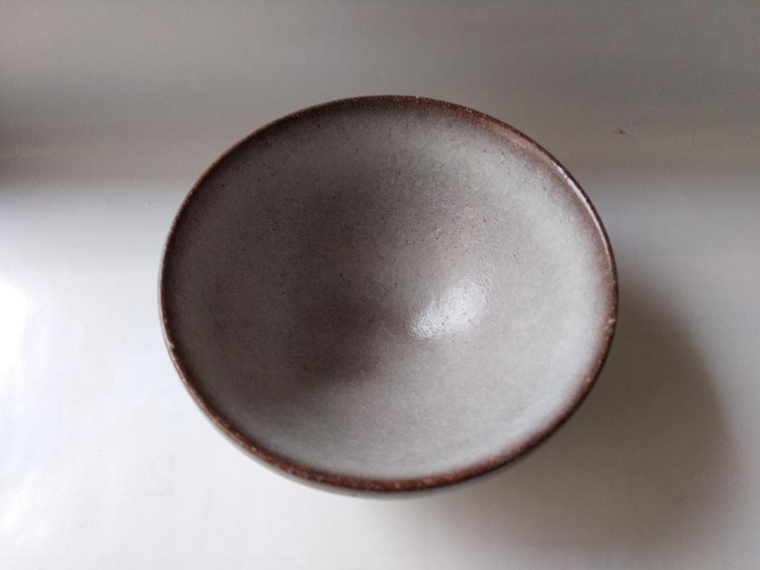 白釉茶碗 木村盛康 茶器 抹茶碗 共箱 共布 栞 茶碗 新品 未使用 です。