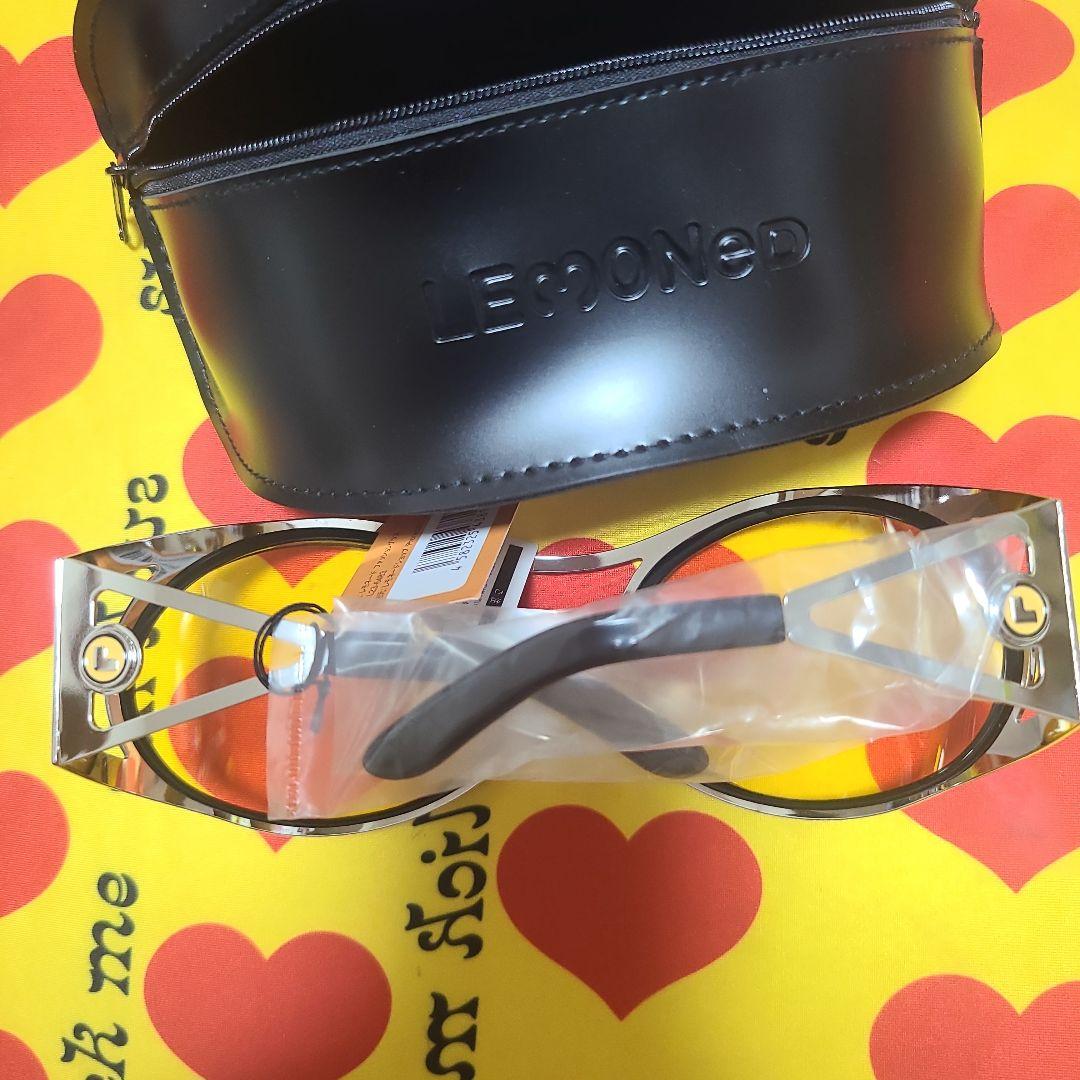 LEMOONed ラウンド型サングラス イエロー