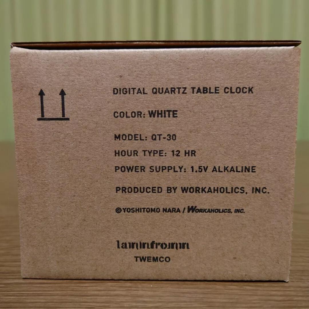 【新品／未開封・保証付き】奈良美智 パタパタクロック WALK ON ホワイト