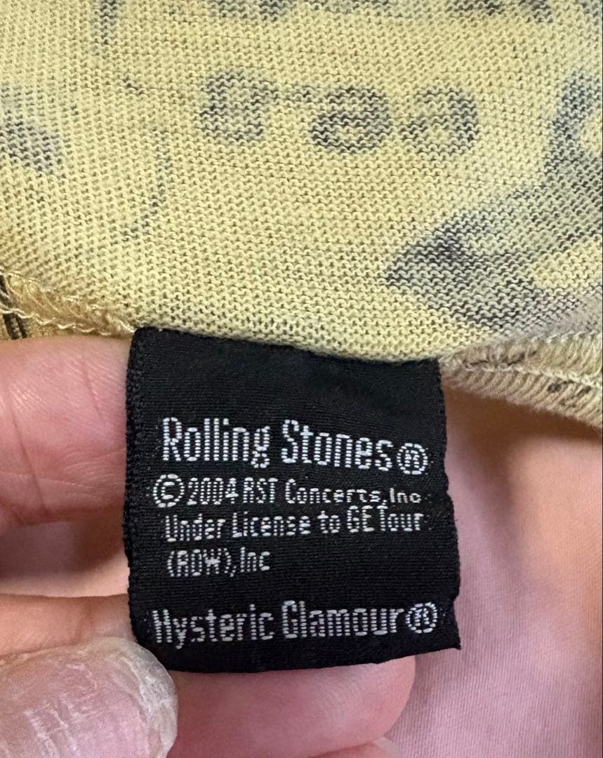 HYSTERIC GLAMOUR ローリング・ストーンズ フリルタンクトップ