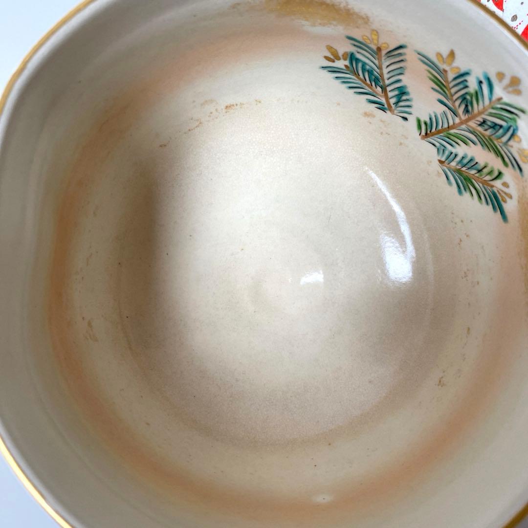 抹茶　お茶碗　白馬　東山作