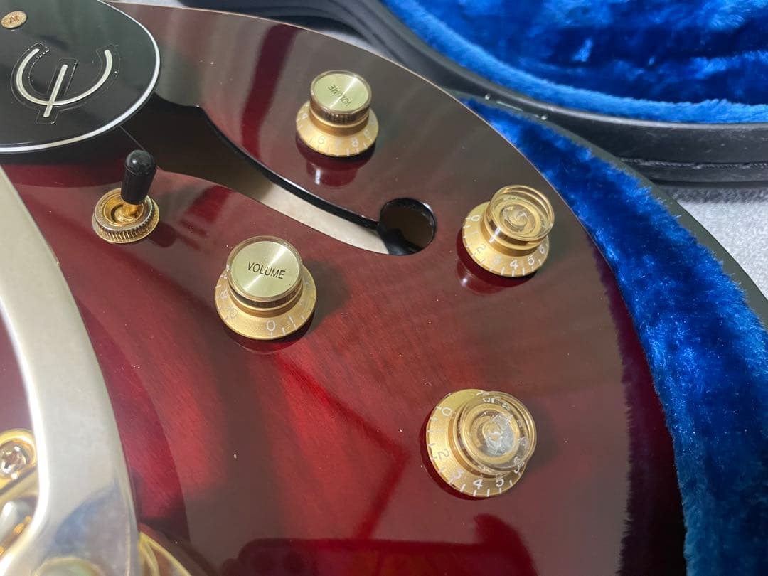 おまけ付きEpiphone Riviera Custom P93 355p90