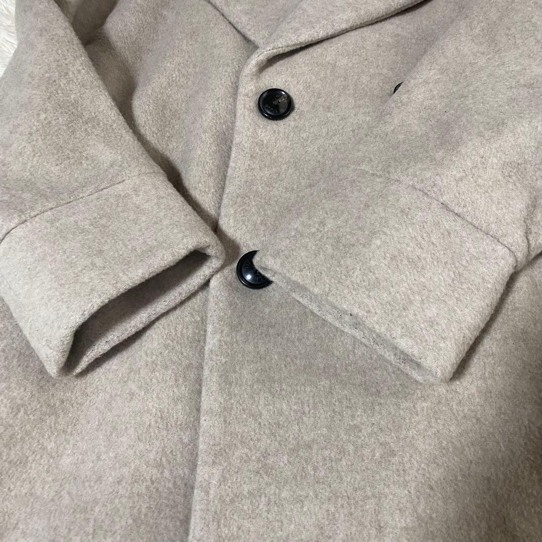 2024 ticca テントコート グレージュ チェスターコート　オーバーサイズ