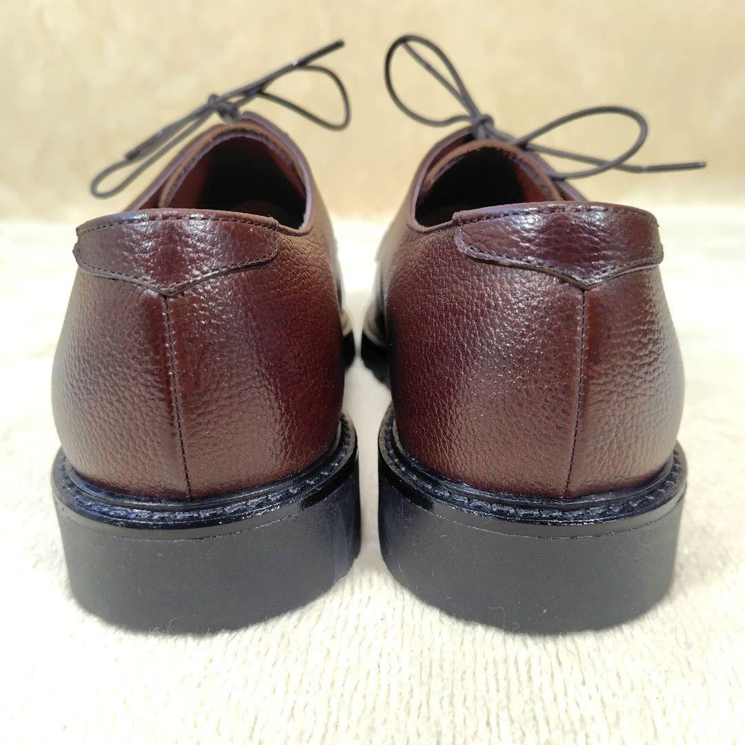 未使用級 B:MING by BEAMS Uチップ シューズ　ビジネス ブラウン