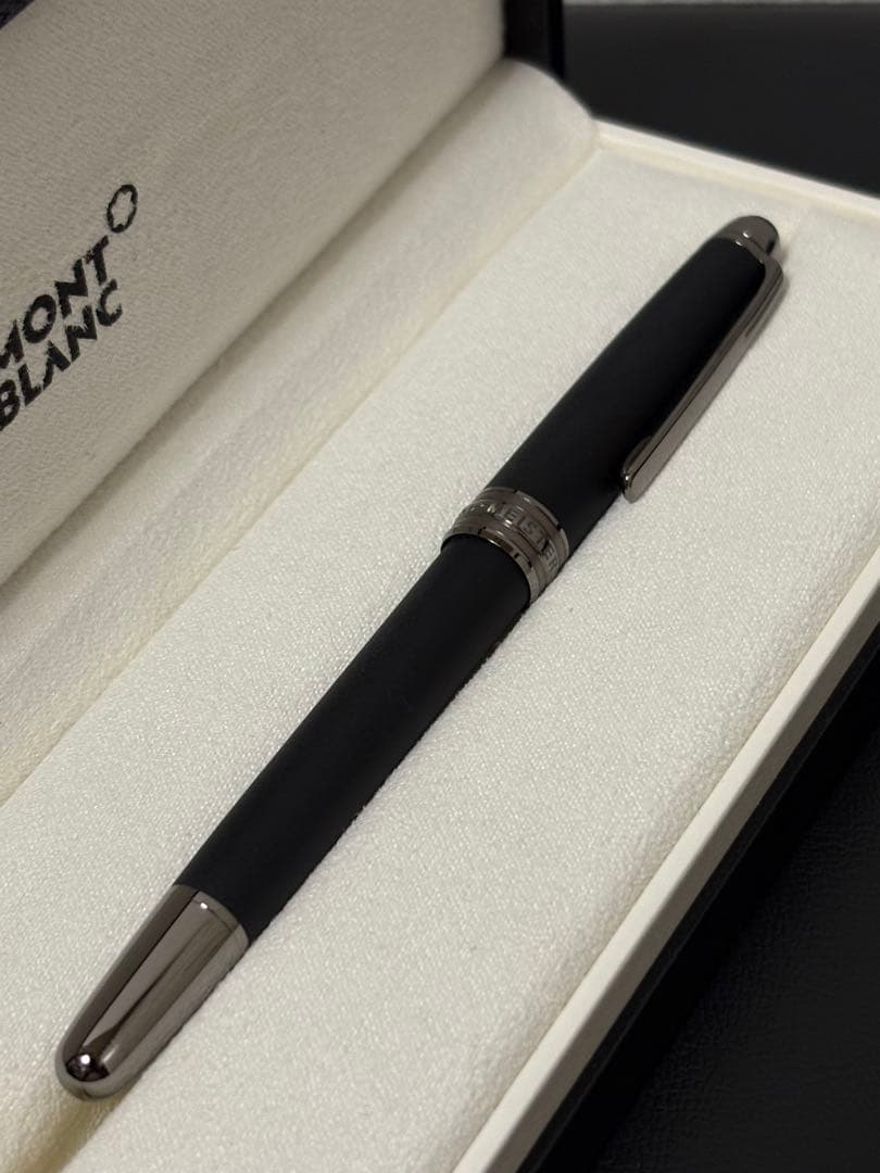 モンブランマイスターシュテュックウルトラブラックローラーボール美品