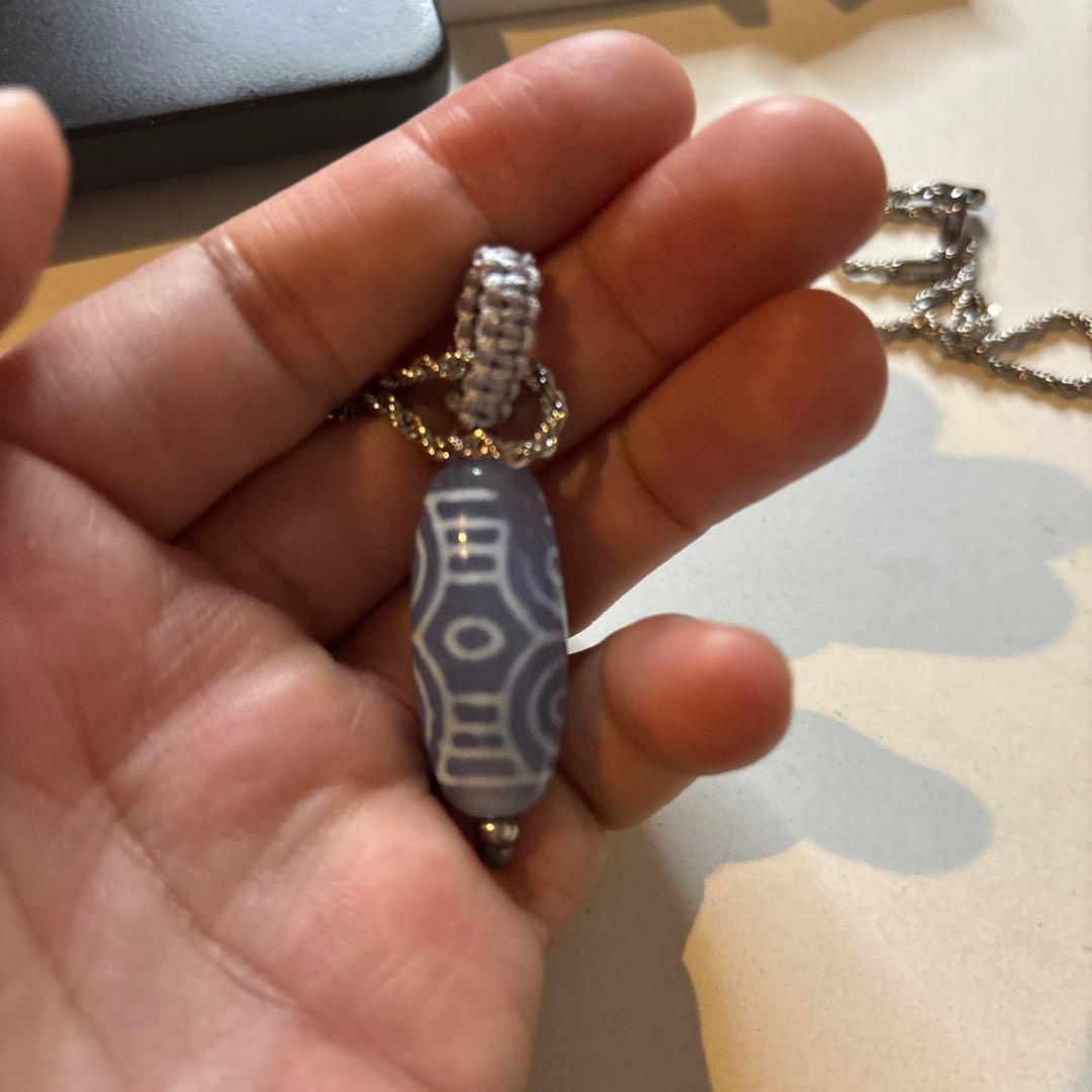 綺麗な龍眼老玉髄天珠！ズーンとくる！