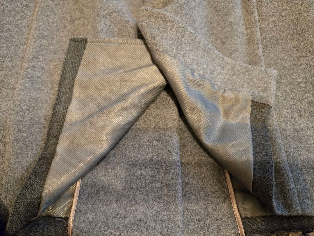 自由区　スタンドカラーウールコート