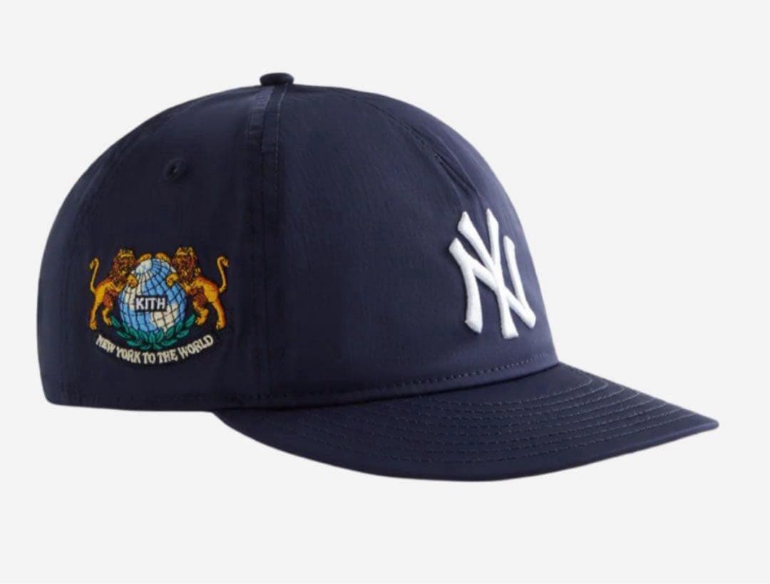KITH NYロゴ ベースボールキャップ ネイビー