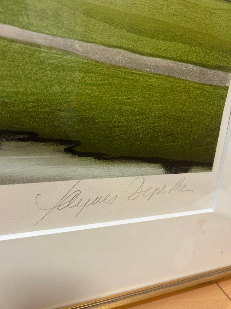 デペルト リトグラフ 田園風景　ゴルフクラブ