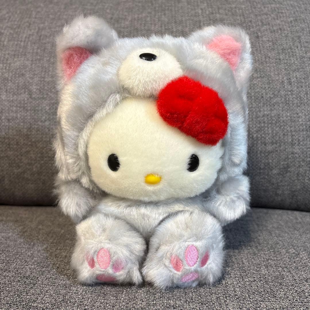 【最終セール‼️】ご当地　キティ　ぬいぐるみ　銀狐　北海道　2004年製