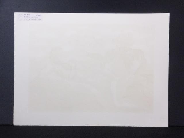 池田満寿夫　直筆サイン『おんな・おとこヨリ　逢い引き』リトグラフ 1010T