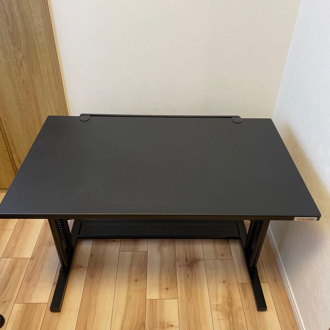 Bauhutte バウヒュッテ 昇降式 デスク BHD-1000M 肘置き付き