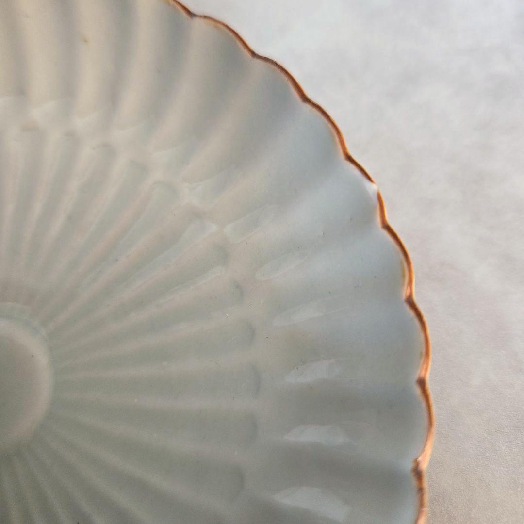 古伊万里　菊花　鎬　小皿　豆皿　江戸時代　アンティーク　骨董