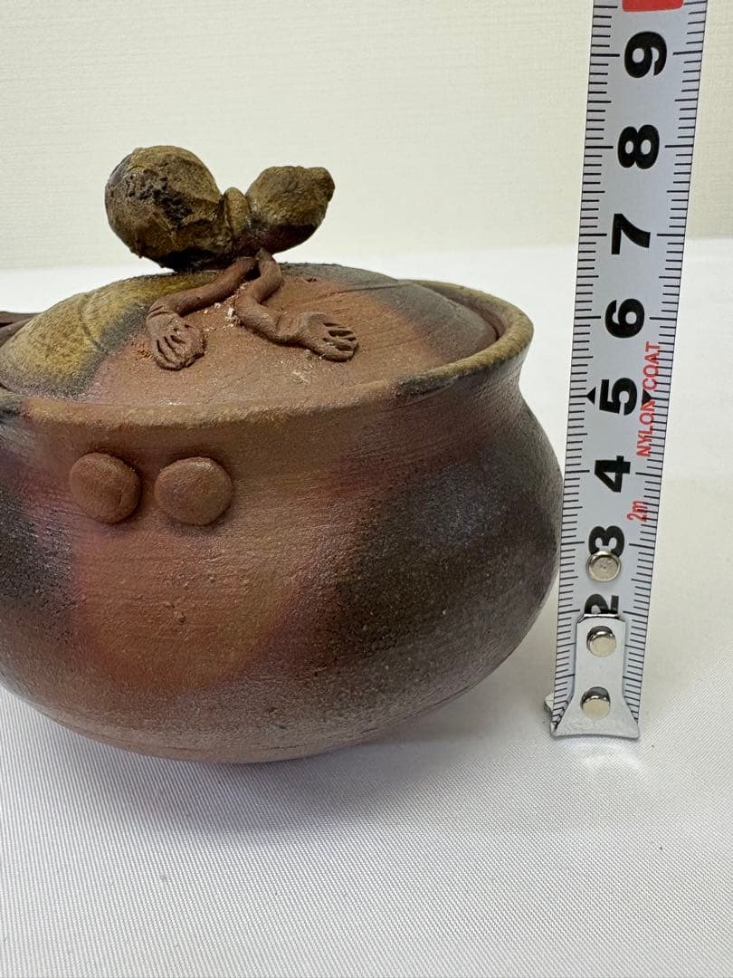 備前焼　奥本健一 宝瓶 瓢箪摘宝瓶 共箱