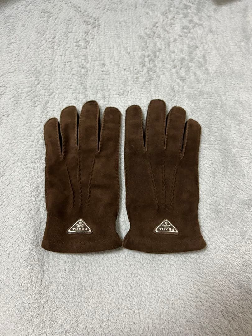 PRADA プラダ スエードレザー手袋 ブラウン 正規品 高級