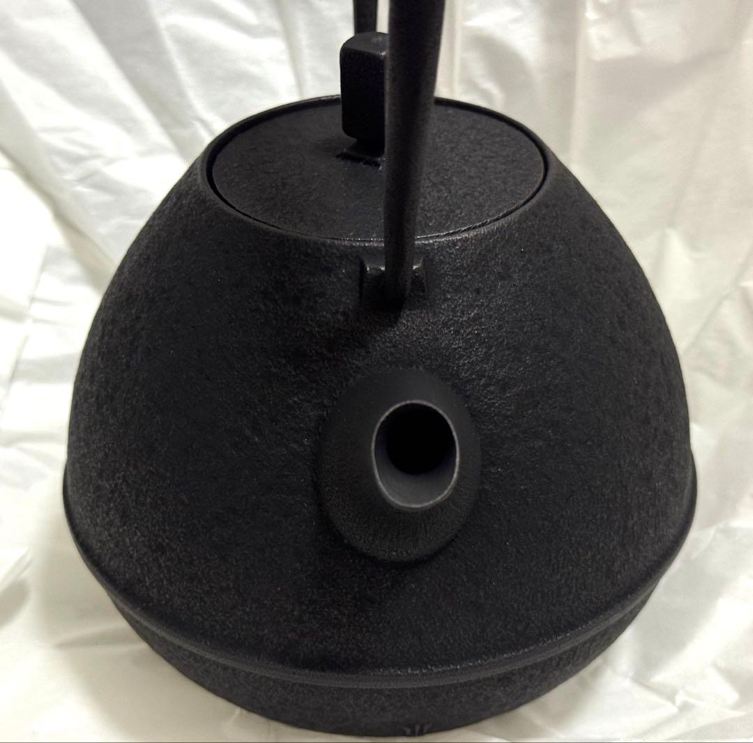 南部鉄器 空間鋳造 鉄瓶 Egg 大 黒