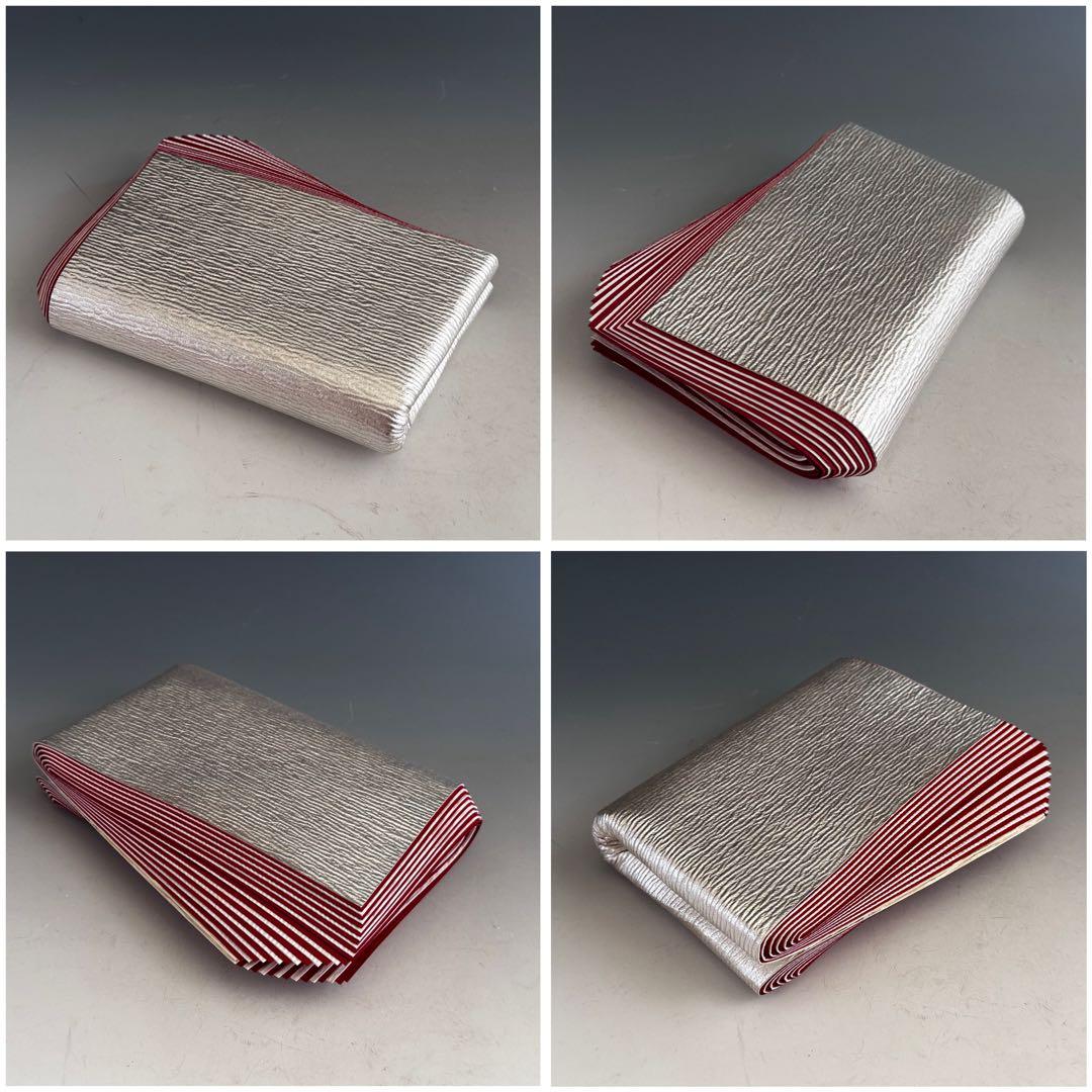 茶道具　檀紙　銀地　紙釜敷　奥村吉兵衛　共箱　床飾り　香合　表吉　京都　工芸