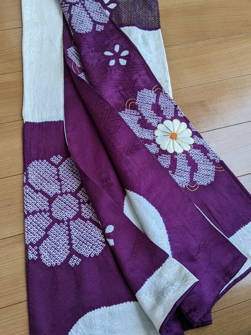 ◆成人式・結婚式 アンティークお振袖【✨鈴乃屋のお振袖】正絹 パープル