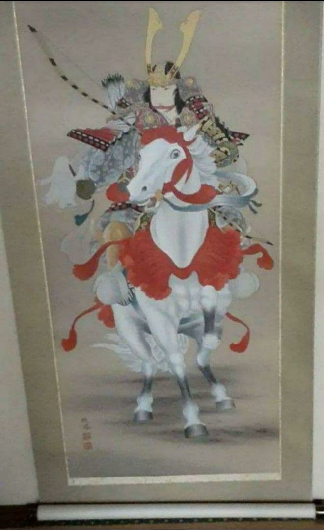掛け軸/若武者