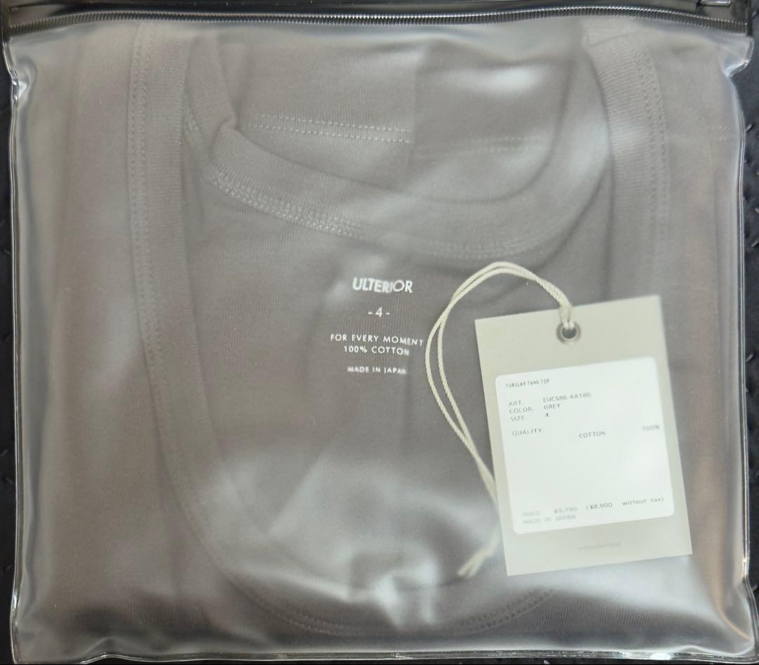 【新品】ULTERIOR　TUBULAR TANK TOP サイズ4