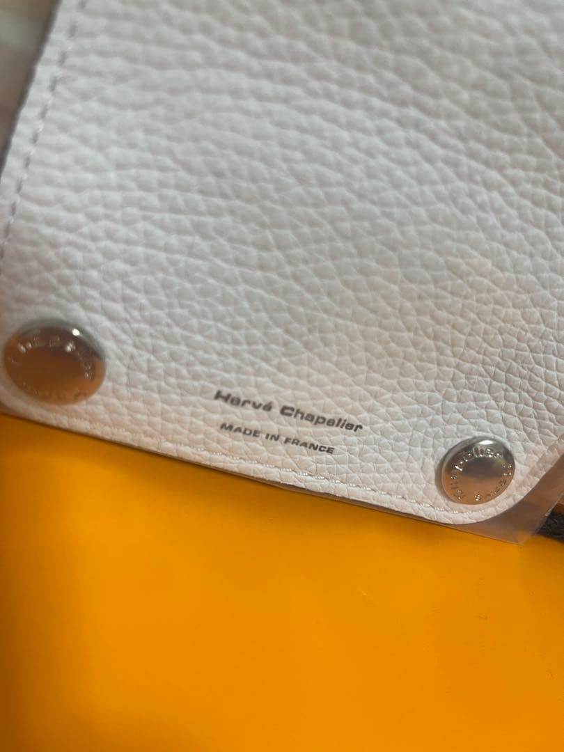 Hervé Chapelier ホワイトレザーグリップとミラーセット