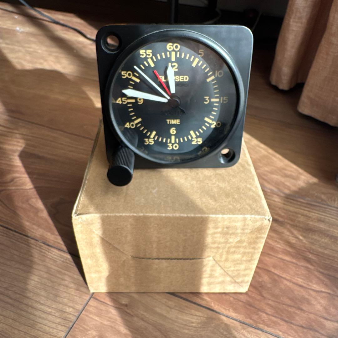 コックピットクロック 世田谷ベース 置時計 タイマー機能付き ELAPSED