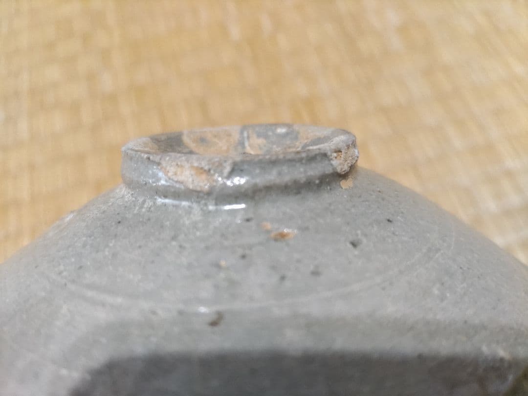 李朝　輪線状の　刷毛目　皿（12.3cm）良品！