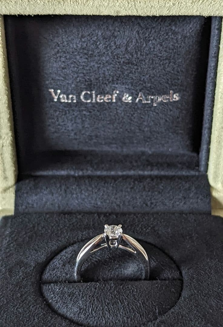ヴァンクリーフ&アーペル ボヌール ダイヤ リング 0.30ct jp8号