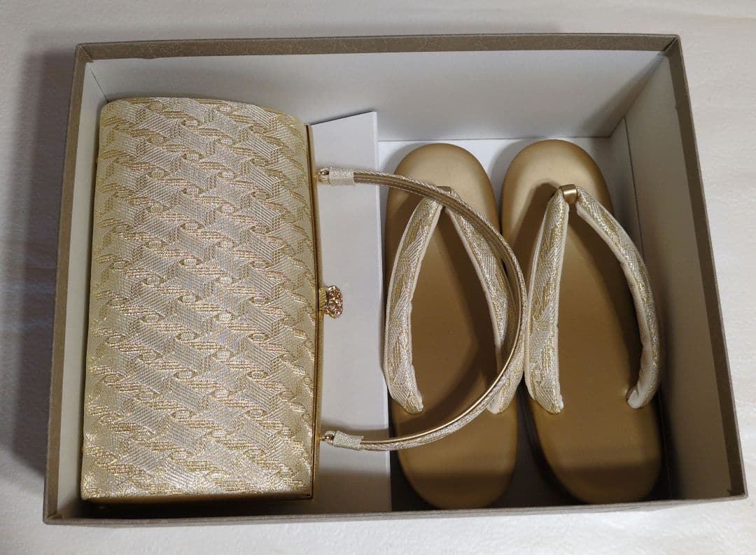 【ずまずさま】草履バッグセット　紗織　L