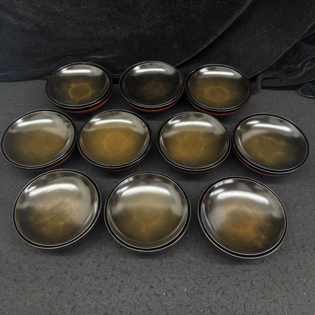 輪島塗　吸い物椀　10客(木箱付)