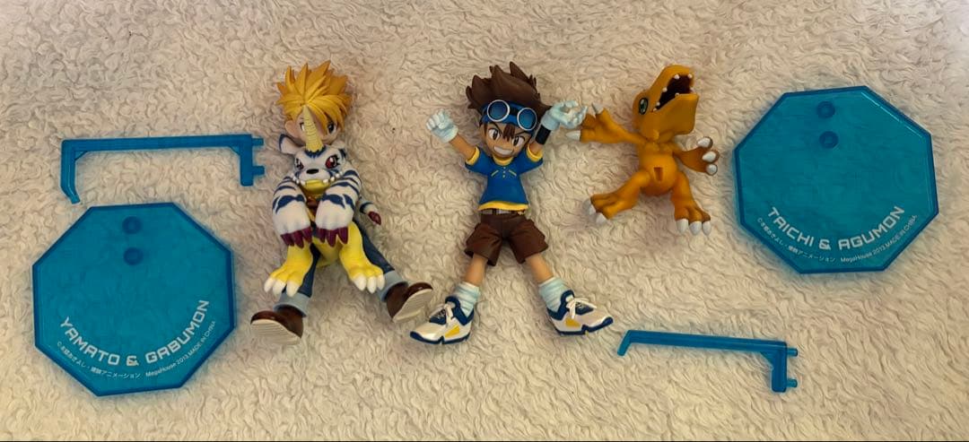 初回限定 ガブモン＆石田ヤマト、アグモン＆八神太一 G.E.M.　フィギュア