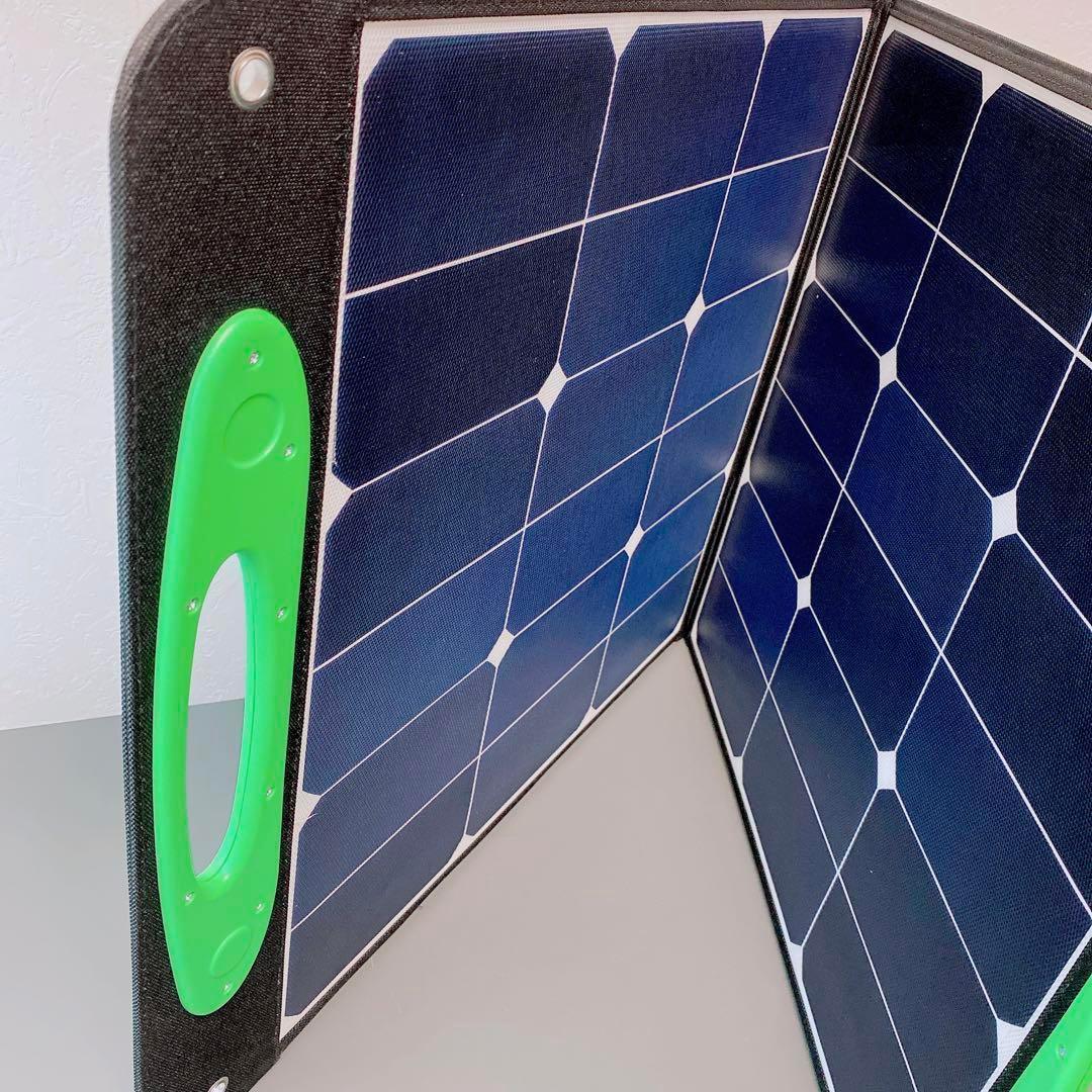 ソーラーパネル 100W 太陽光 ソーラーチャージャー 折り畳み 防災 充電