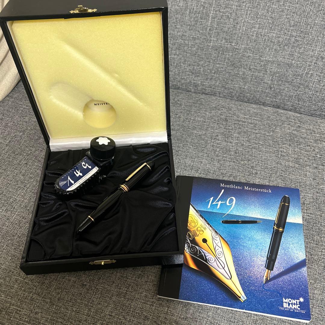 美品　モンブランMontblanc149 万年筆とインク瓶　マイスターシュテック