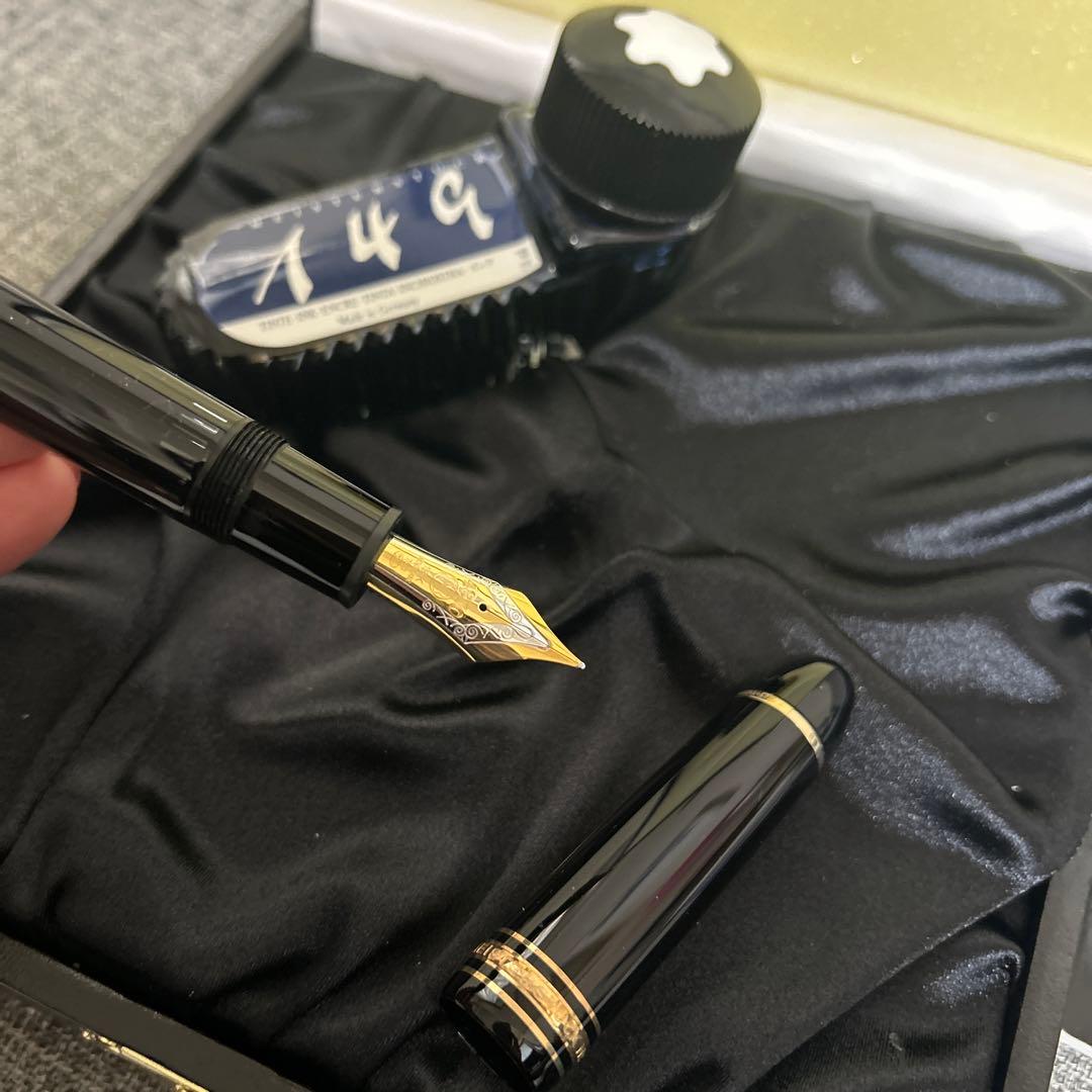 美品　モンブランMontblanc149 万年筆とインク瓶　マイスターシュテック