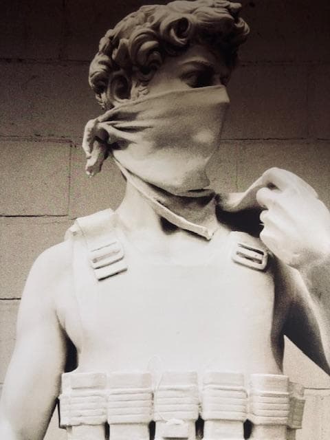 basnksy bristol Michelangelos/ポスター