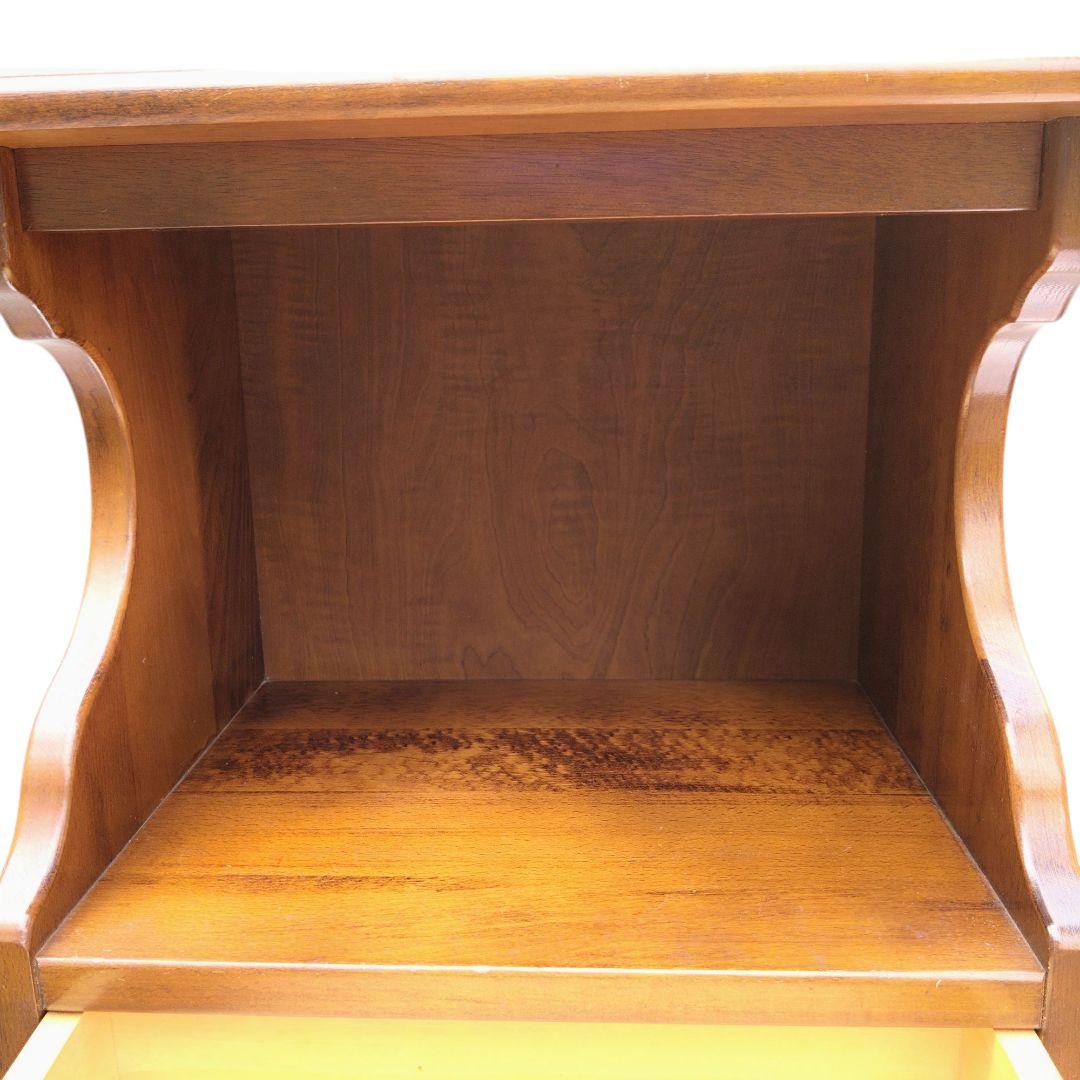 ☆美品！☆カリモク karimoku コロニアル　電話台 レトロ アンティーク調