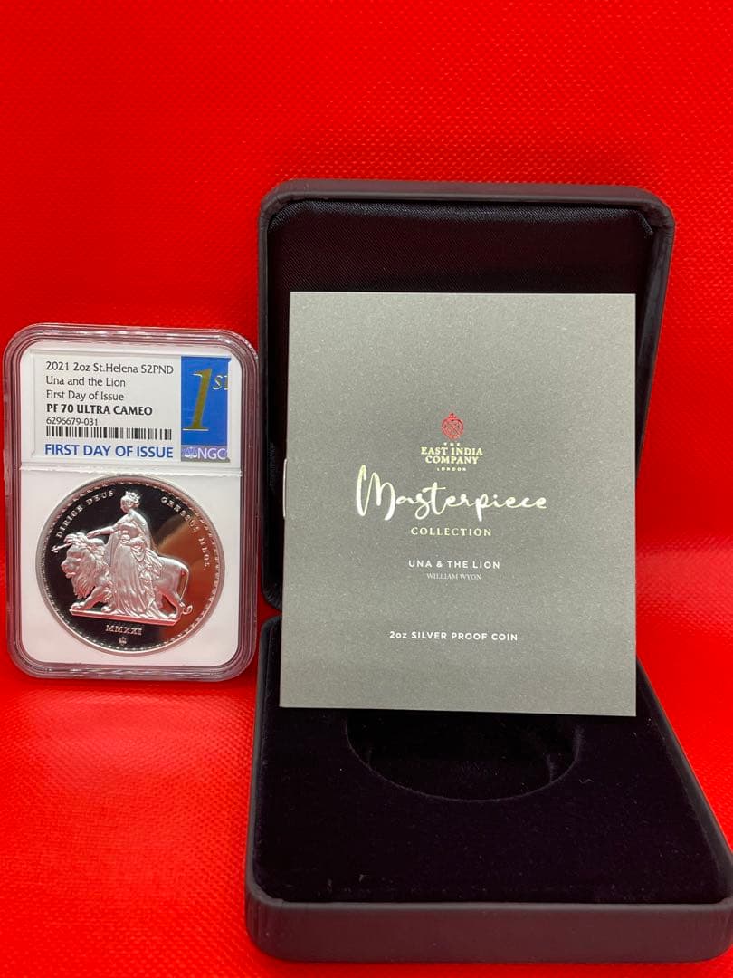 【2021年 ウナとライオン 2ポンド 2オンス プルーフ銀貨】