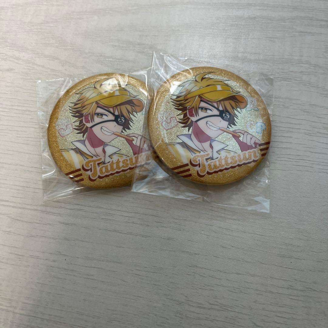 カラフルピーチ缶バッチ　ダイナー　パラピチ　 直筆