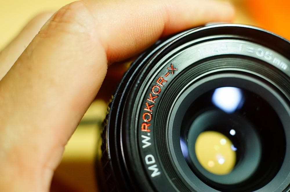 MINOLTA MD W.ROKKOR-X 35mm f/2.8レンズ