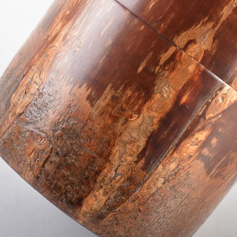 伝統工芸士　大橋忠作　桜皮　樺細工　棗　共箱　M R5673