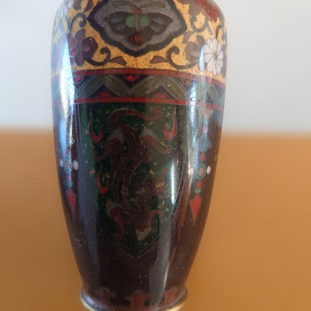 安藤七宝　七宝焼　花瓶