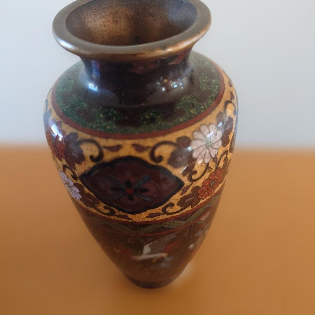 安藤七宝　七宝焼　花瓶