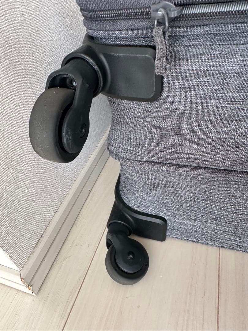 無印良品 キャリーケース 半分の厚みで収納できる スーツケース Lサイズ グレー