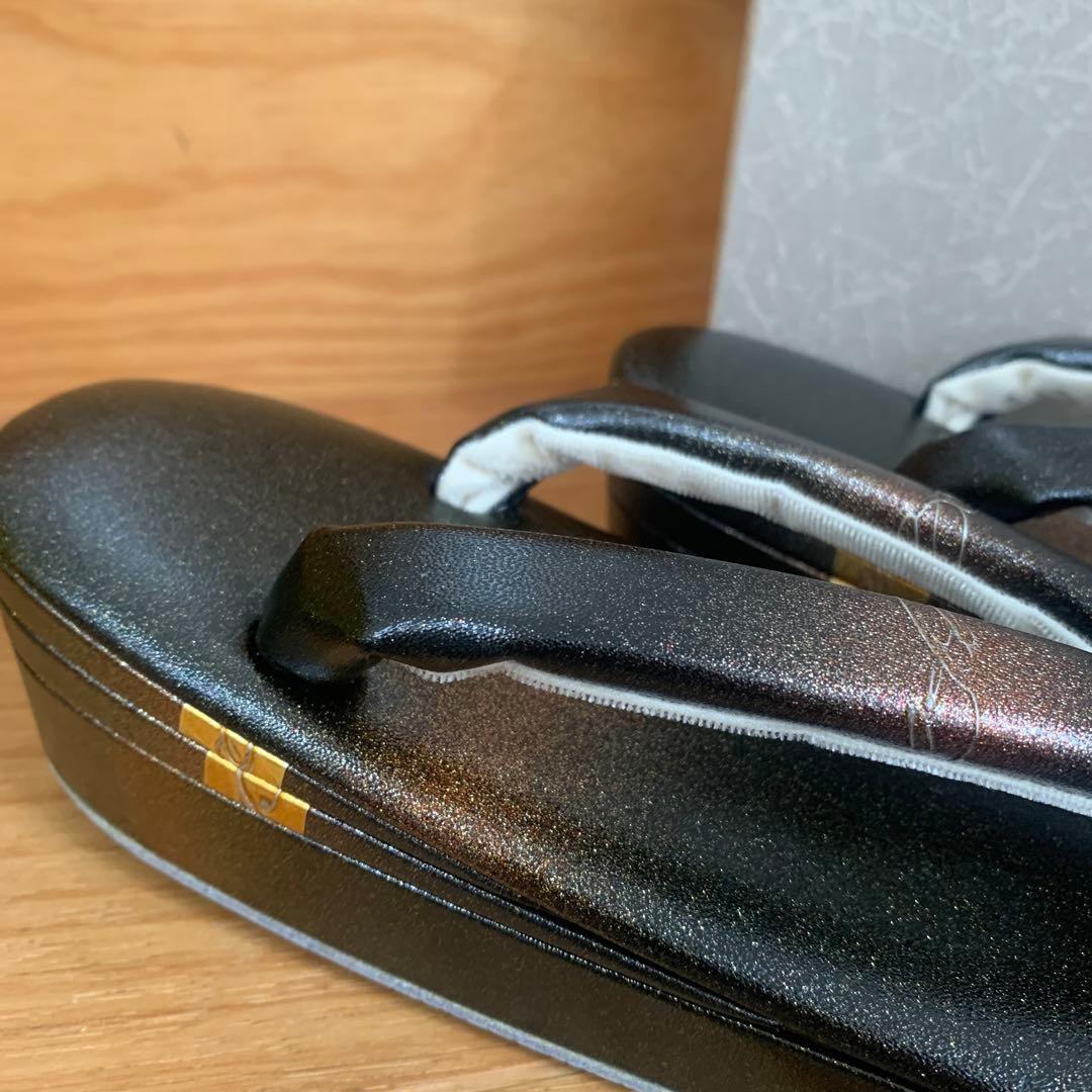 新品未使用タグ付　草履バッグ　セット ゴールド　紗織　Ｌ　ブラック　留袖　七五三